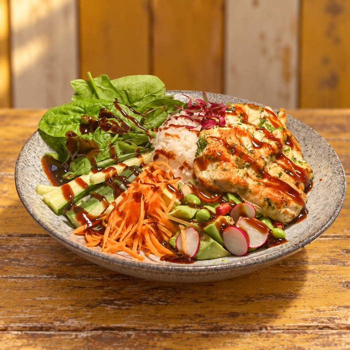 Colourful fresh bowl